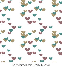 Seamless heart pattern, seamless vector, ornament pattern, pattern vector, ornament vector, heart vector pattern, love symbol, seamless background, background texture, heart background