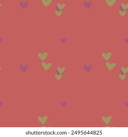 Seamless heart pattern, vector pattern, ornaments vector, heart background vector, abstract background, ornamental pattern, seamless background, simple heart pattern, vector illustration