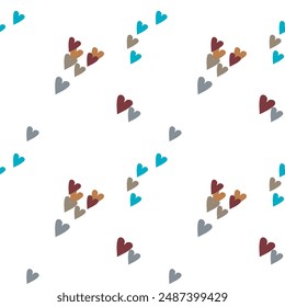 Seamless heart pattern, seamless vector, heart shape, Valentine's day pattern, vector abstract, heart background pattern, seamless wallpaper, pattern design, I love you symbol