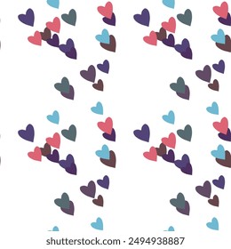 Seamless heart pattern, vector shapes, I love you symbol, background pattern, vector design, vector backgrounds, vector illustration, pattern design, heart shape, background design