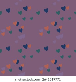 Seamless heart pattern, vector shapes, vector illustration, seamless texture, heart symbol, heart background vector, pattern background, ornament vector, ornamental pattern, seamless background