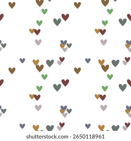 Seamless heart pattern, vector shapes, vector pattern, pattern background, vector design, love symbol, seamless vector, background texture, heart symbol, ornamental pattern, seamless background