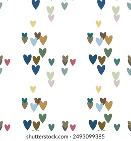 Patrón de corazón sin fisuras, Fondo de pantalla sin fisuras, símbolo de amor, lindo patrón de corazón, Vector de patrón, fondo de Vector, diseño de fondo, fondo sin fisuras, día de San Valentín, diseño de patrón