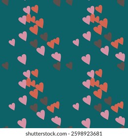 Seamless heart pattern, seamless wallpaper, I love you symbol, pattern design, vector background, vector design, background texture, background pattern, ornaments vector, vector shapes