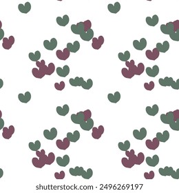 Patrón de corazón sin fisuras, Fondo de pantalla sin fisuras, patrón de Vector, patrón de corazón simple, símbolo de corazón, Vector de corazón de amor, patrón de fondo, textura de fondo, adornos Vector, Ilustración vectorial
