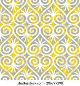 Seamless Heart Scrolls Background Pattern