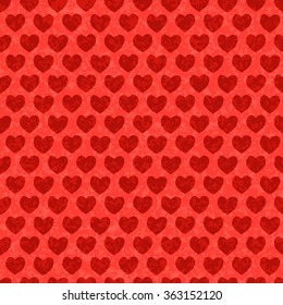 Seamless heart shape pattern for background 