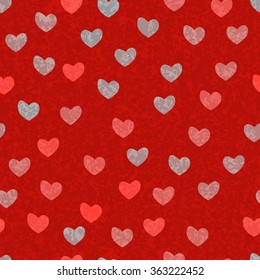 Seamless heart shape pattern for background