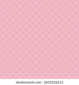 Seamless heart square pattern. Pink and red.