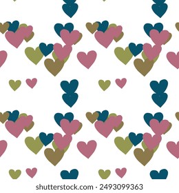 Seamless heart vector, abstract background, vector abstract, background design, simple heart pattern, vector design, heart background, background pattern, ornaments vector, Valentine's day