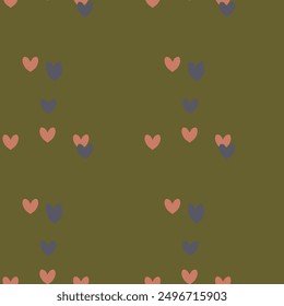 Seamless heart vector, abstract background, seamless pattern vector, love heart vector, cute heart pattern, Valentine's day pattern, background texture, heart background pattern