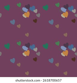 Vetor de coração sem emenda, fundo abstrato, vetor abstrato, padrão de coração simples, fundo do coração, textura de fundo, Dia dos Namorados, vetor de fundo, símbolo de amor, textura sem emenda
