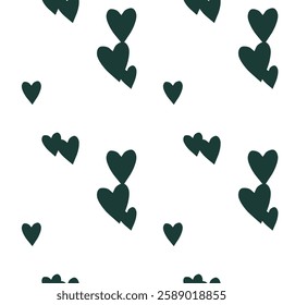 Seamless heart vector, heart background, vector backgrounds, simple heart pattern, vector illustration, heart symbol, ornaments vector, ornamental pattern, background design