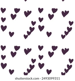 Vector de corazón sin costura, diseño de fondo, diseño de patrón, Fondo de pantalla sin costuras, abstracto de Vector, fondo de patrón, Vector de patrón sin costuras, Vector de adornos, lindo patrón de corazón