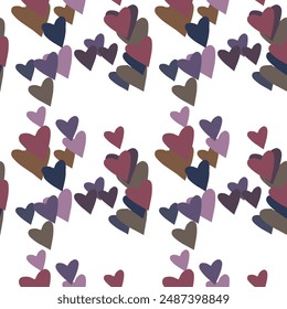 Seamless heart vector, vector background, heart pattern, ornament pattern, heart background vector, heart shape, pattern vector, Valentine's day pattern, seamless texture, love symbol