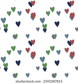 Seamless heart vector, heart background, vector pattern, cute heart pattern, vector shapes, heart shape, pattern design, ornament vector, pattern background, background design