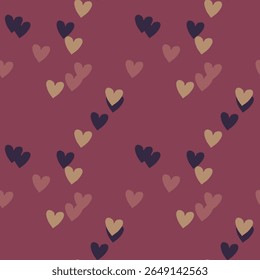 Seamless heart vector, vector background, heart background pattern, background texture, background design, ornament vector, vector pattern, Valentine's day, heart symbol, heart shape