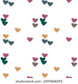 Seamless heart vector, background vector, vector shapes, background texture, heart background pattern, vector illustration, seamless wallpaper, seamless background, simple heart pattern