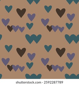Seamless heart vector, background vector, vector shapes, ornaments vector, seamless wallpaper, ornamental pattern, seamless pattern, background design, heart background pattern