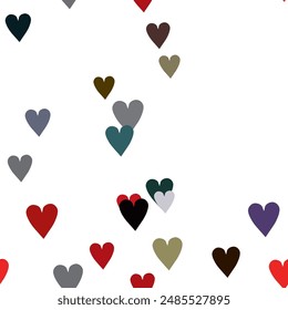 Seamless heart vector, background texture, heart shape, vector shapes, ornament vector, Valentine's day, background pattern, abstract background, vector illustration, background design