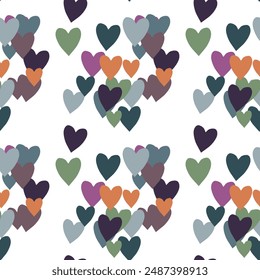 Seamless heart vector, background texture, seamless pattern vector, abstract background, love heart vector, vector design, ornamental pattern, heart pattern, heart shape, background pattern