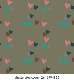Seamless heart vector, cute heart pattern, Valentine's day pattern, pattern design, background vector, background texture, vector design, pattern vector, heart background, seamless texture