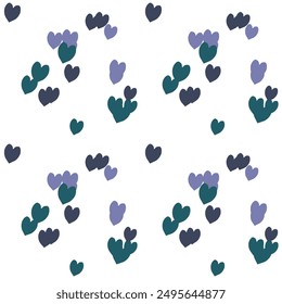 Seamless heart vector, vector illustration, heart shape, ornaments vector, heart pattern seamless, vector design, cute heart pattern, love symbol, background texture, pattern design