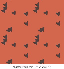 Seamless heart vector, love symbol, pattern design, Valentine's day pattern, heart shape vector, ornament vector, background pattern, heart pattern background, vector background