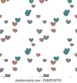 Seamless heart vector, love symbol, heart symbol, background texture, vector shapes, simple heart pattern, background vector, seamless background, heart shape, Valentine's day pattern