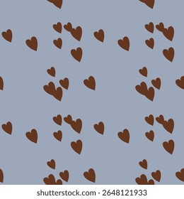 Vetor de coração sem emenda, vetor de ornamento, padrão de fundo, padrões sem emenda, design de vetor, forma de coração, padrão de vetor, padrão de coração bonito, Eu te amo símbolo, fundo abstrato