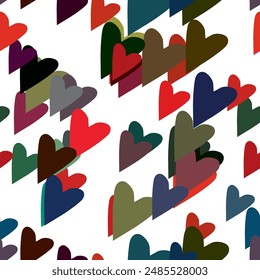 Seamless heart vector, ornament pattern, vector pattern, Valentine's day, abstract background, background texture, pattern background, love symbol, heart background vector, heart pattern