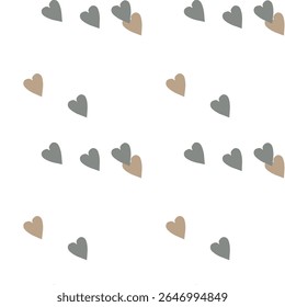 Seamless heart vector, ornament pattern, Valentine's day, background design, abstract background, heart shape, seamless patterns, seamless wallpaper, vector shapes, background vector