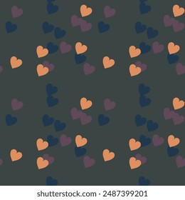 Seamless heart vector, ornament vector, heart shape, background design, vector background, heart pattern seamless, love heart vector, background texture, love symbol, seamless wallpaper