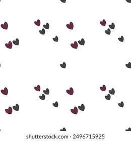 Seamless heart vector, ornamental pattern, love symbol, heart background pattern, pattern vector, seamless wallpaper, Valentine's day pattern, abstract background, vector shapes