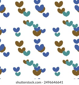 Seamless heart vector, seamless pattern vector, background texture, seamless texture, heart background vector, abstract background, Valentine's day pattern, heart symbol, vector illustration