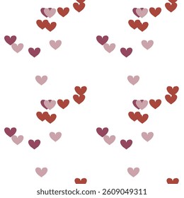 Seamless heart vector, heart pattern background, ornament vector, love symbol, seamless wallpaper, vector backgrounds, background texture, pattern vector, ornament pattern, abstract background