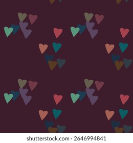 Seamless heart vector, pattern background, heart shape, seamless patterns, ornament pattern, simple heart pattern, vector background, Valentine's day, love symbol, background texture