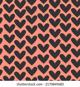 Patrón vectorial cardíaco sin foco. Coraje lindo