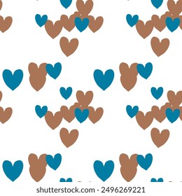 Seamless heart vector, heart pattern, cute heart pattern, heart symbol, vector illustration, ornaments vector, background texture, vector background, Valentine's day, ornament pattern