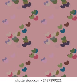 Seamless heart vector, pattern design, pattern background, seamless background, cute heart pattern, heart symbol, heart shape vector, seamless patterns, seamless texture, ornament vector