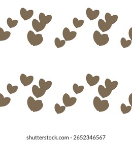 Vetor cardíaco sem emenda, design de padrão, plano de fundo padrão, plano de fundo do coração, planos de fundo vetoriais, símbolo de amor, padrão cardíaco simples, ilustração vetorial, formas vetoriais, padrões sem emenda