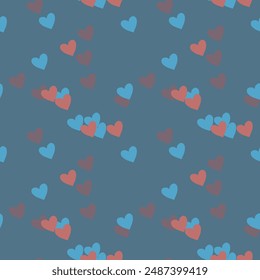 Seamless heart vector, heart pattern vector, heart shape, vector shapes, ornament vector, ornament pattern, background pattern, heart background, Valentine's day pattern, seamless texture