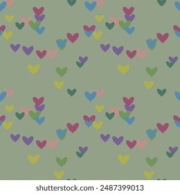 Seamless heart vector, seamless patterns, seamless background, heart shape, vector design, vector shapes, heart symbol, cute heart pattern, vector pattern, seamless wallpaper