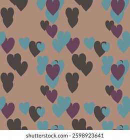 Seamless heart vector, seamless patterns, vector background, heart shape, Valentine's day pattern, heart background pattern, seamless background, seamless wallpaper, background texture