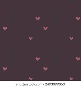 Nahtlose Herz-Vektorgrafik, Herzform, Ziermuster, nahtlose Muster, Herzmuster-Vektorgrafik, einfaches Herzmuster, Valentinstag, Hintergrund-Vektorgrafik, Liebessymbol, nahtloser Bildschirmhintergrund