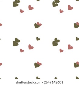 Seamless heart vector, vector shapes, love symbol, ornamental pattern, seamless pattern, seamless background, vector background, vector abstract, background texture, abstract background