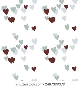Seamless heart vector, heart symbol, heart background vector, heart shape, vector illustration, background design, ornament vector, Valentine's day, ornament pattern, seamless pattern