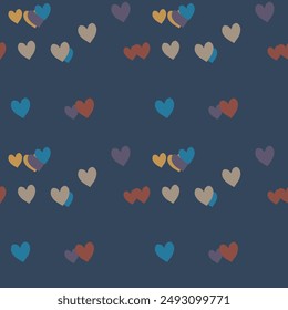 Seamless heart vector, heart symbol, heart background, background pattern, ornament vector, love symbol, Valentine's day pattern, simple heart pattern, seamless background, vector illustration