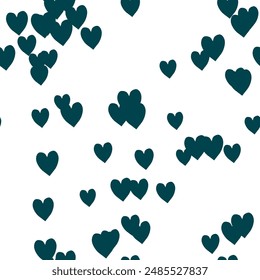 Seamless heart vector, heart symbol, seamless patterns, Valentine's day pattern, heart background, ornament vector, vector background, heart pattern vector, ornamental pattern