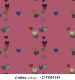 Seamless heart vector, seamless texture, pattern design, seamless wallpaper, heart background pattern, ornament vector, ornament pattern, heart shape vector, Valentine's day